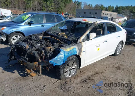 2019 Hyundai Sonata Hybrid Se z USA, uszkodzony, nr VIN KMHE24L35KA091692